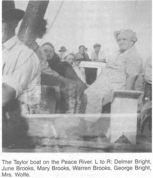  Image of Mary Brooks and Family Crossing The Peace River 